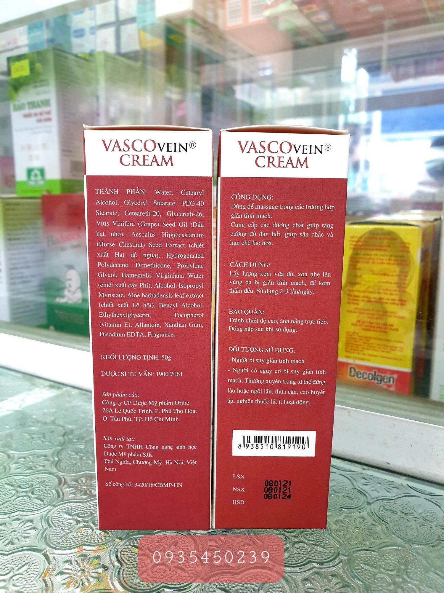kem bôi giãn tĩnh mạch VASCOVEIN