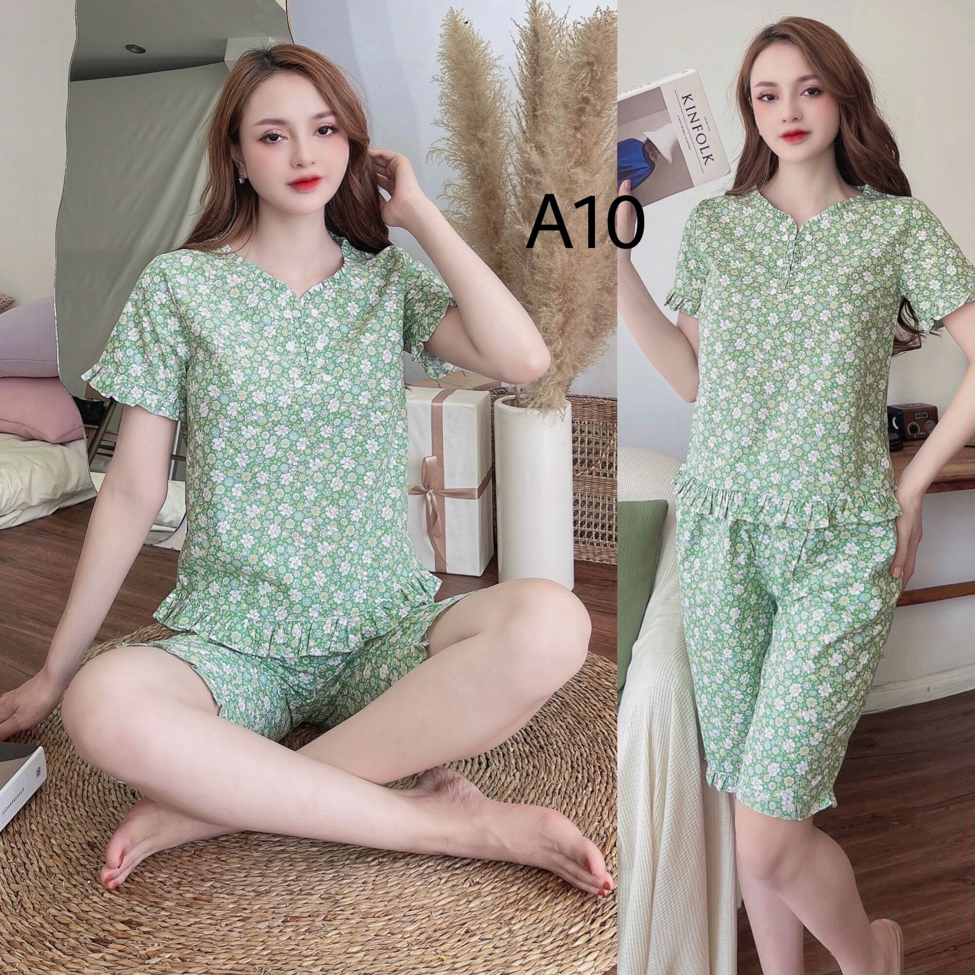 Đồ bộ mặc nhà mẫu lửng đẹp