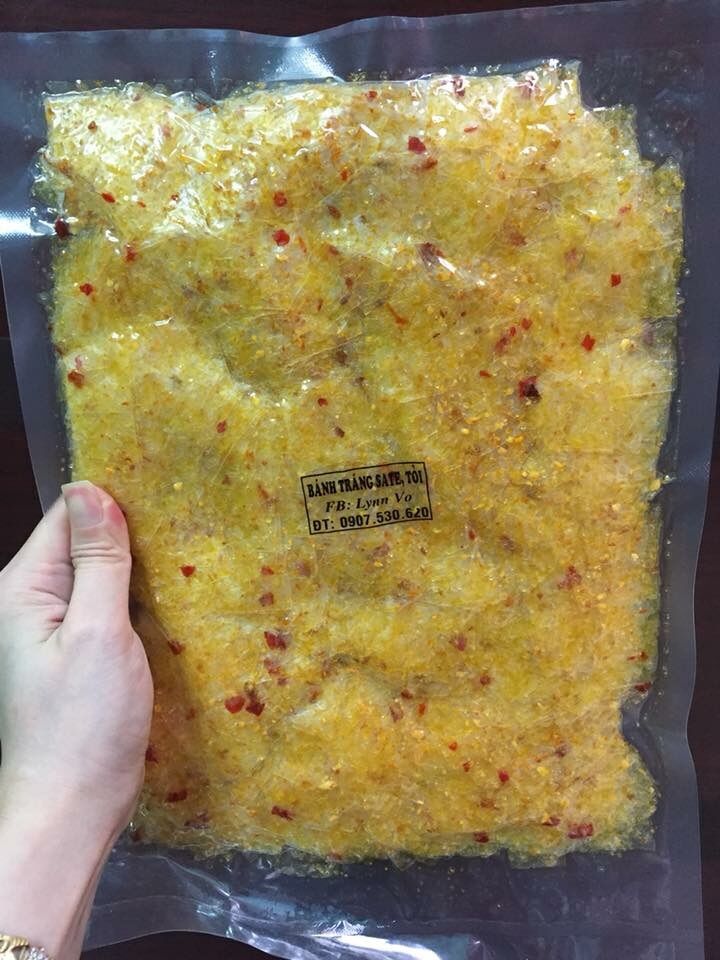 Bánh Tráng Sate TỎI (250gr)(Hút Chân Không)