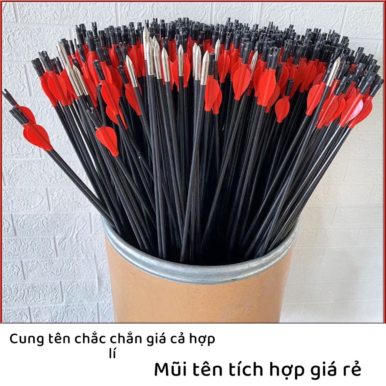 mũi tên thể thao chuyên nghiệp mũi tên thật chiều dài 72cm chất liệu sợi thủy tinh mũi nhọn mũi tên 