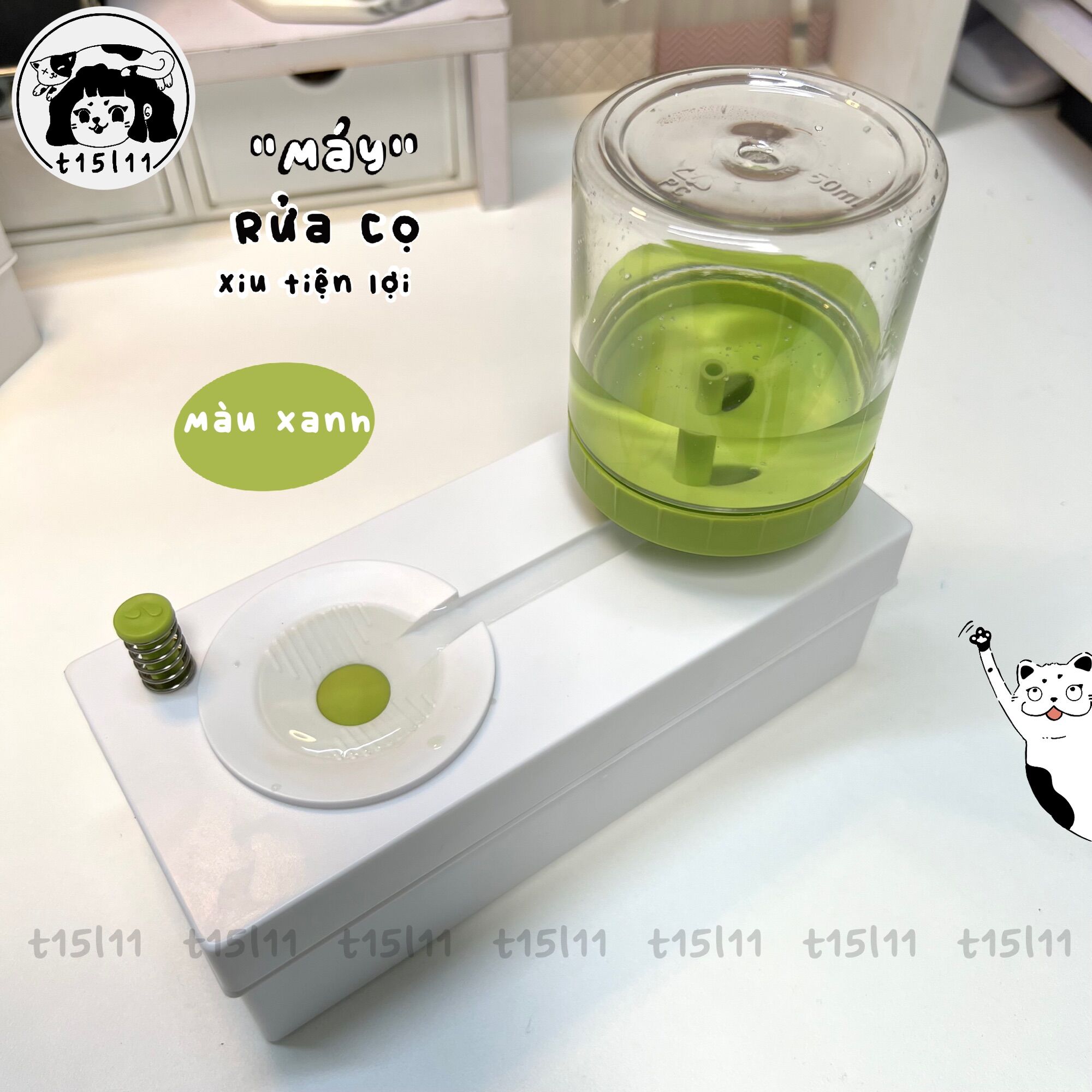 [t15l11] Máy Rửa cọ Vẽ Tranh Tiện lợi