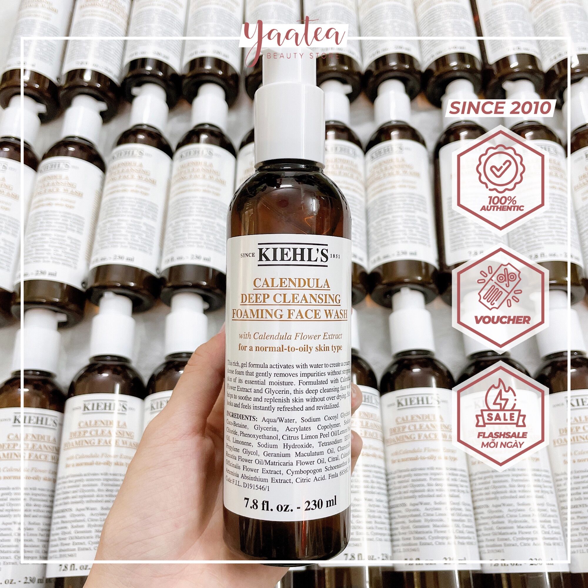 Sữa Rửa Mặt Hoa Cúc Kiehl’s Calendula Deep Cleansing Foaming Face Wash