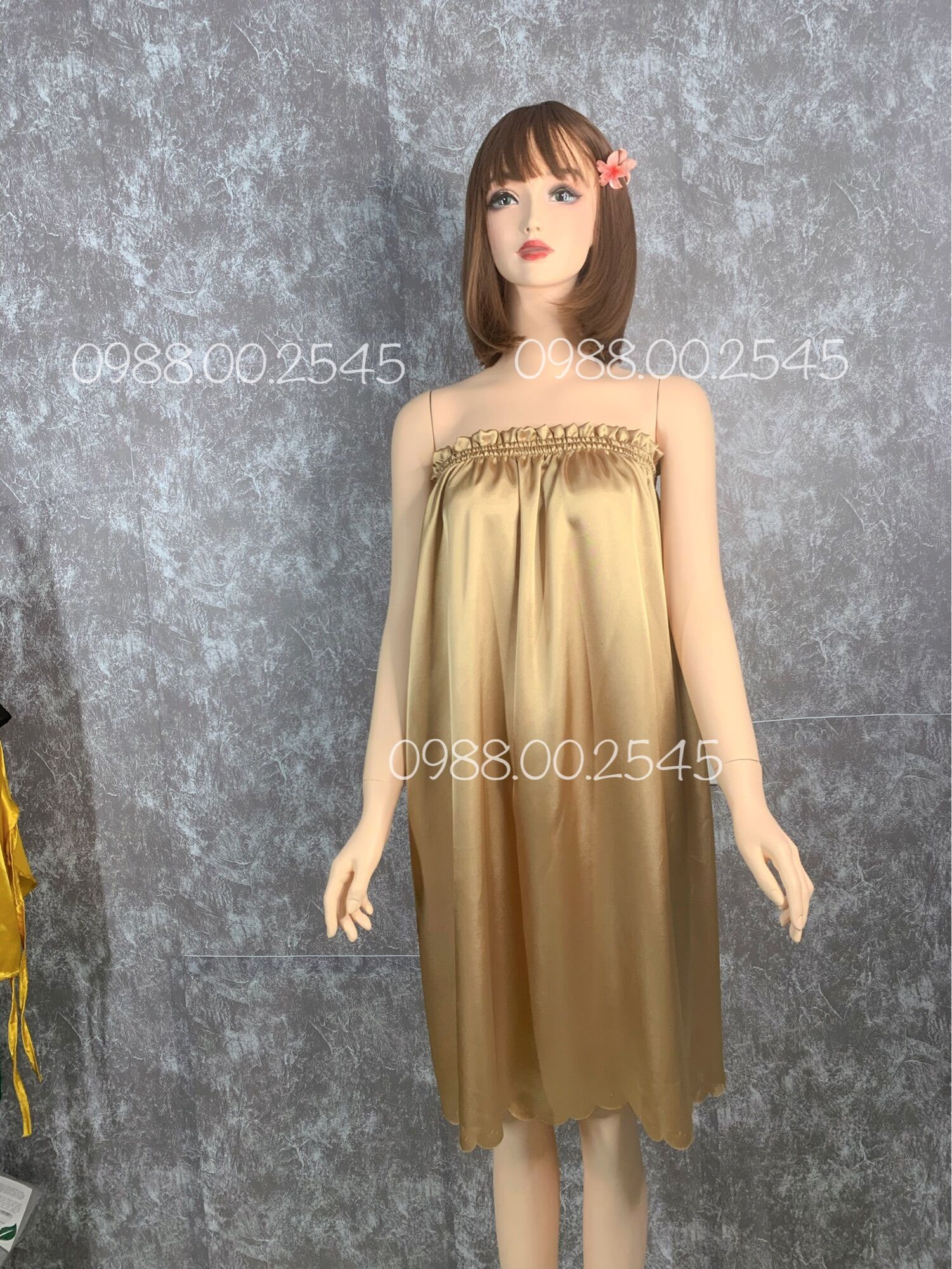 [✅SIÊU ĐẸP✅] váy quây phi lụa mặc trong spa