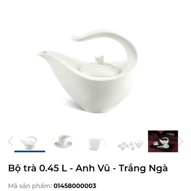 Bình trà Anh Vũ 0.47lít - gốm sứ Minh Long