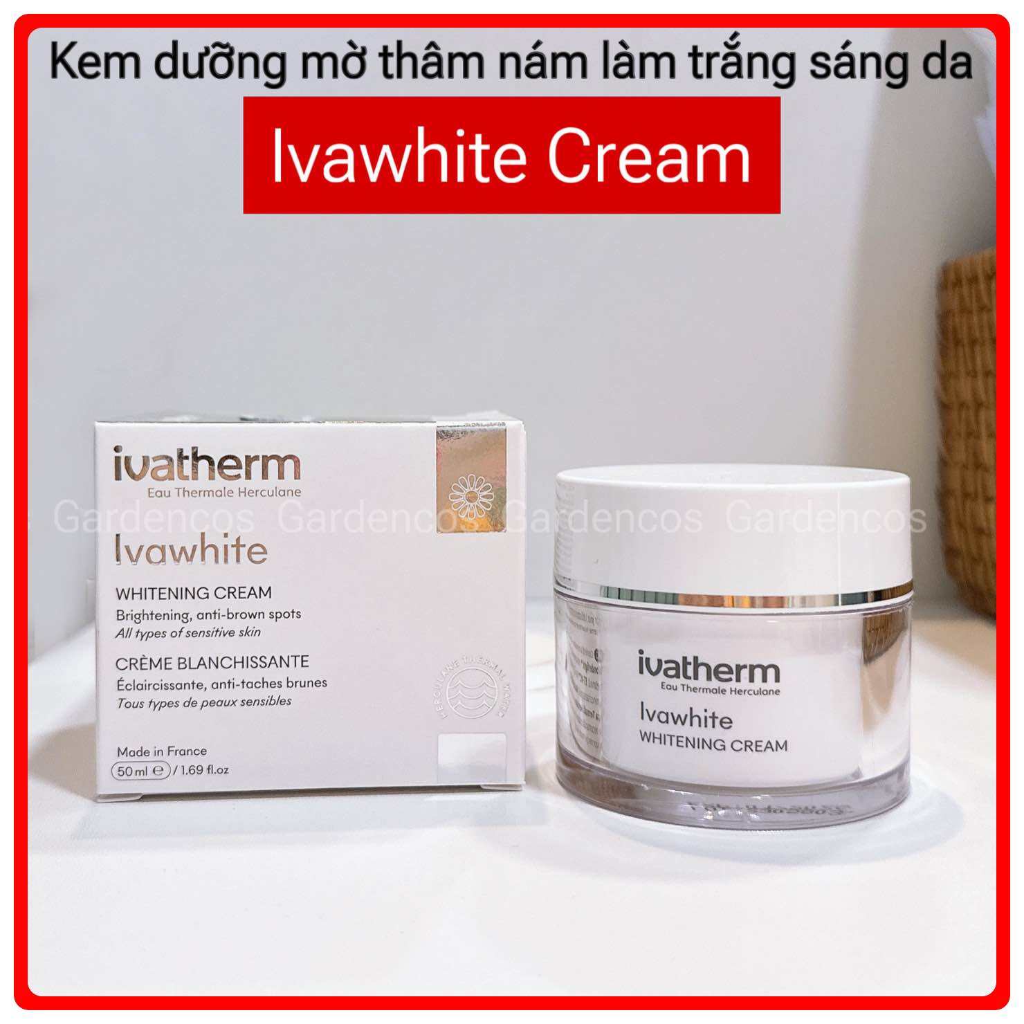 Kem Dưỡng Mờ Nám, Làm Sáng Da Ivatherm Ivawhite Whitening Cream - Gardencos