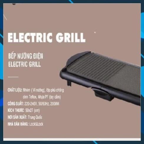 Vỉ nướng điện Lock&Lock 52cm EJG231