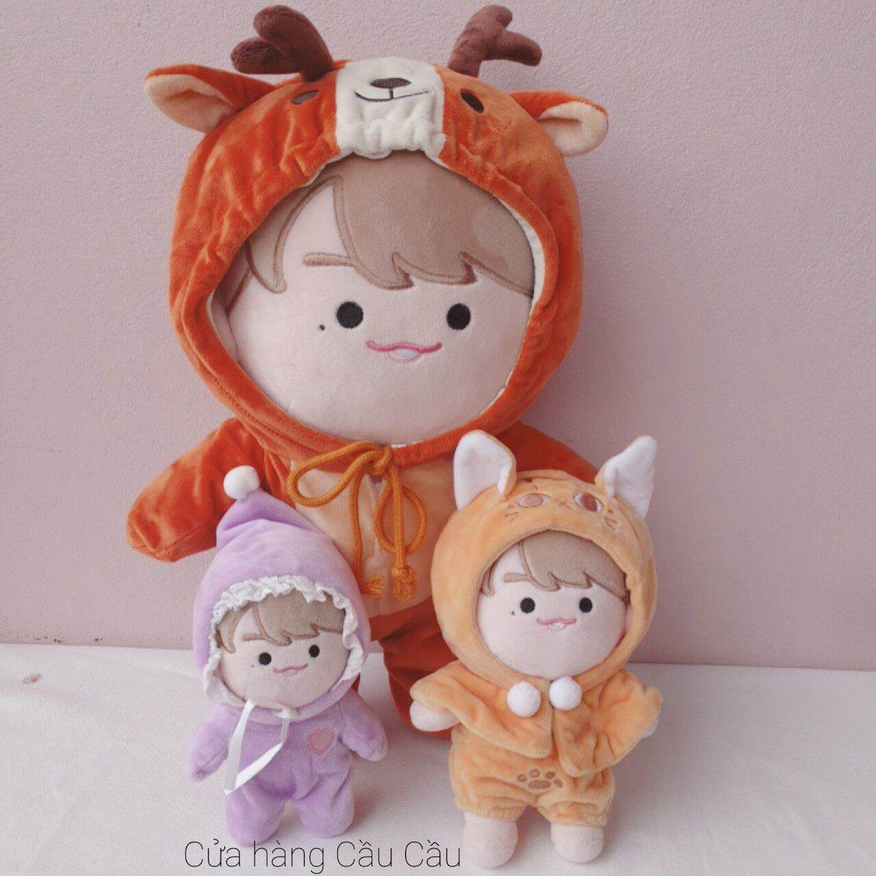 Gấu bông doll WannaOne W1 Daniel Chu pink có sẵn 21
