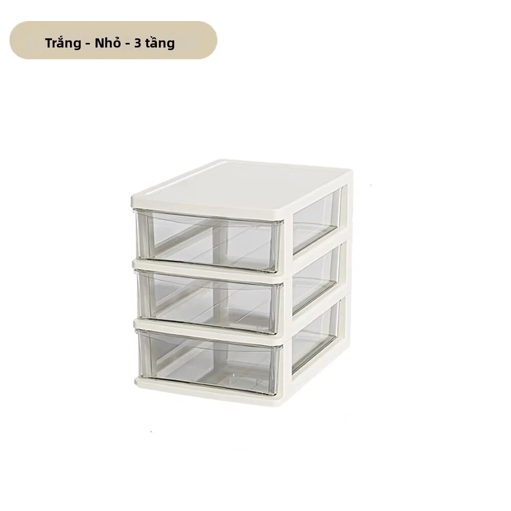 Hộp Đựng Đồ Để Bàn Bằng Nhựa Trong Suốt Có Ngăn Kéo Nâng Cao Để Sắp Xếp Văn Phòng Phẩm Mỹ Phẩm Đồ Lặt Vặt Có Thể Xếp Chồng Lên Nhau