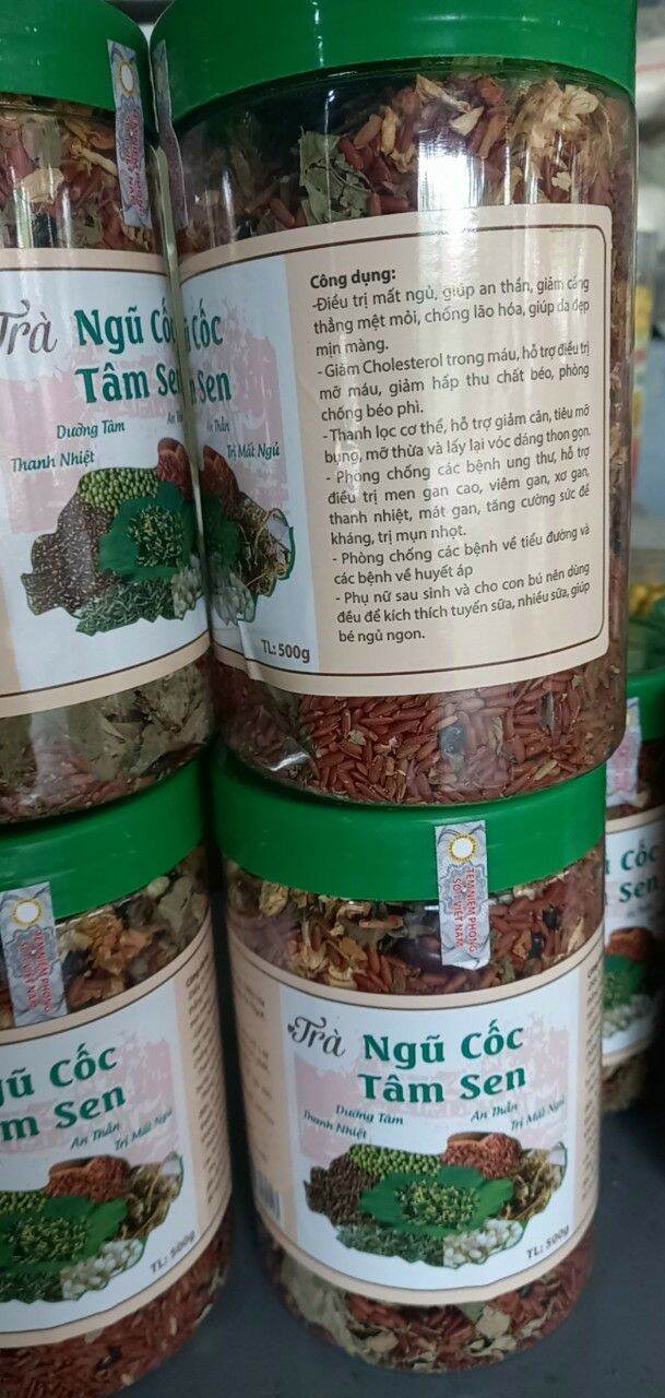 TRÀ NGŨ CỐC TÂM SEN 500g