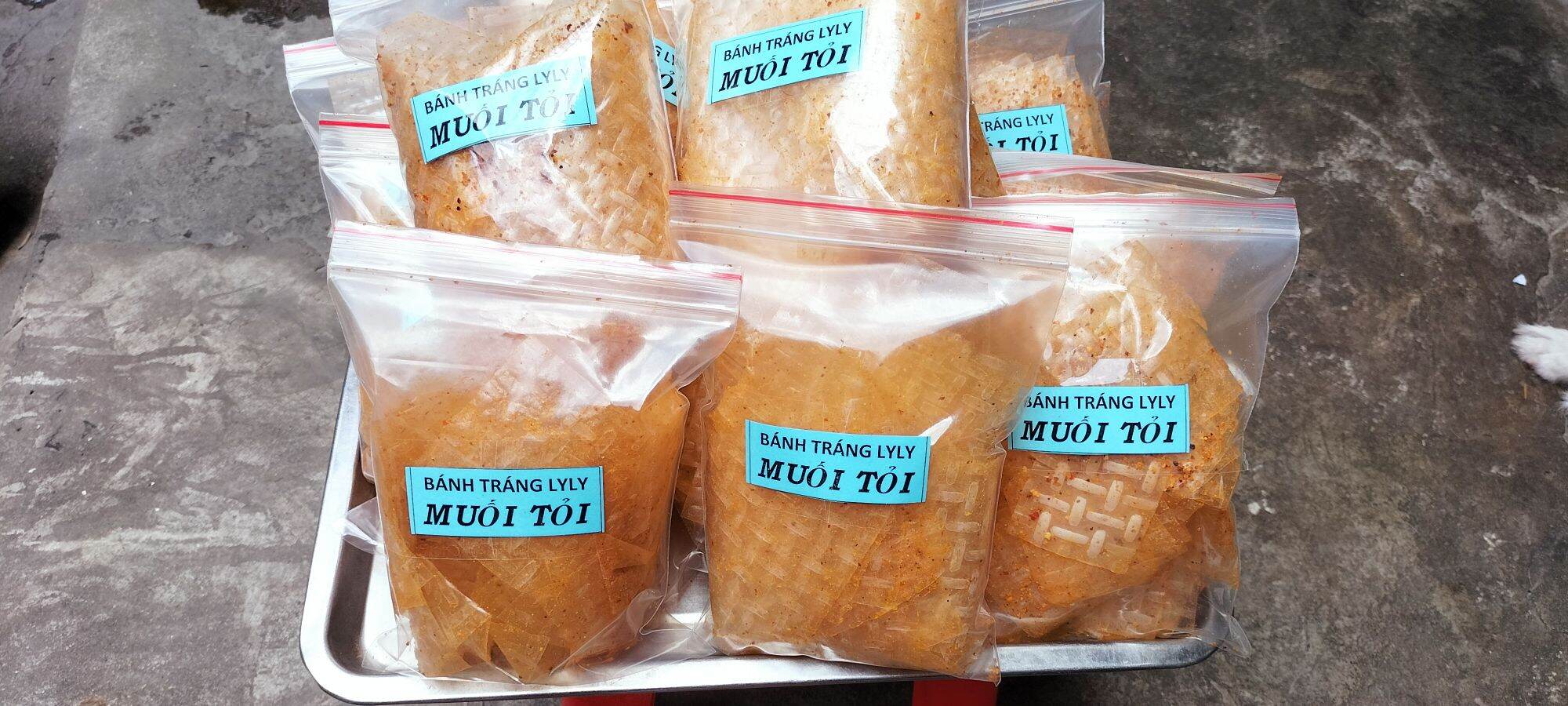 (THƠM NGON -ĐẬM VỊ) BÁNH TRÁNG MUỐI TỎI CAY