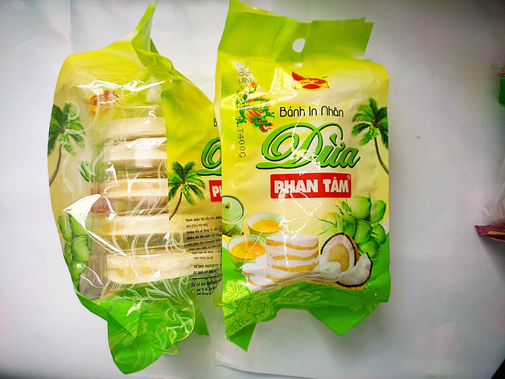 Combo 2 cây bánh in nhân dừa Phan Tâm (400g x2)