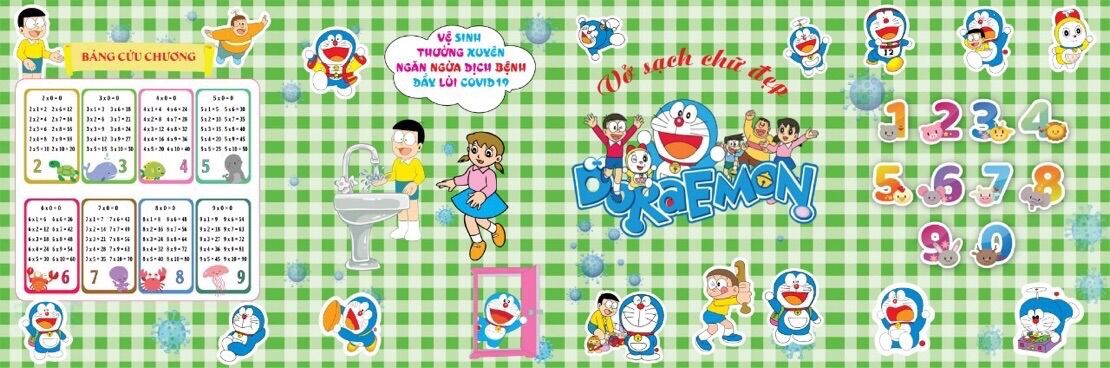 BÌA KÊ TẬP SÁCH MẪU DORAEMON