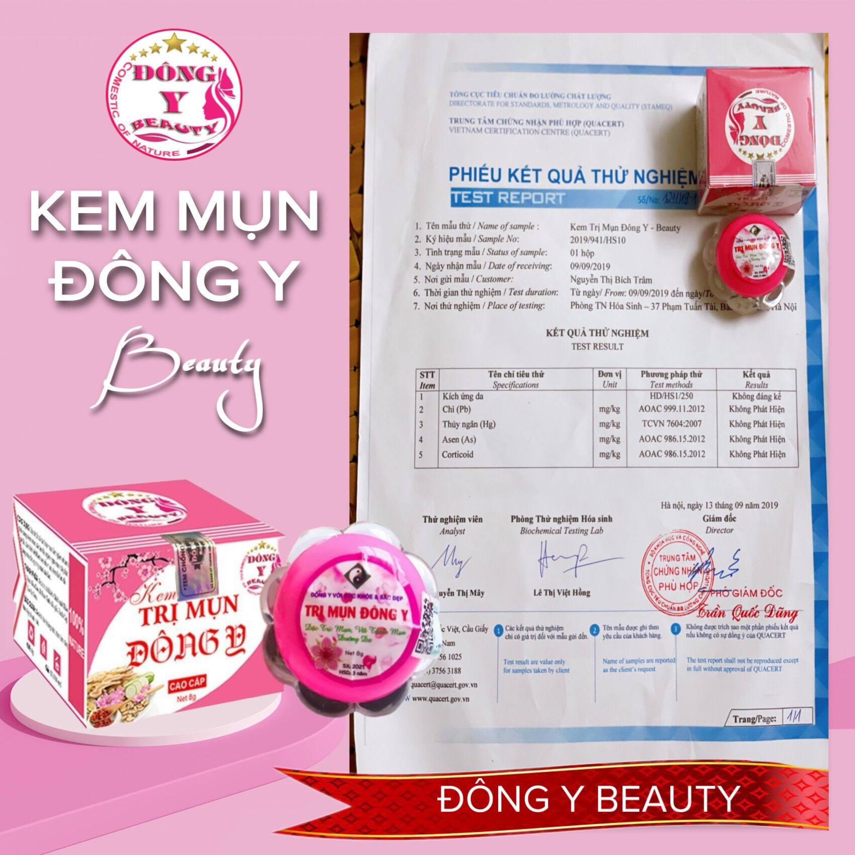 [Chính Hãng Giá Tốt] combo 5 hộp Kem Mụn Đông Y Hoa Đào