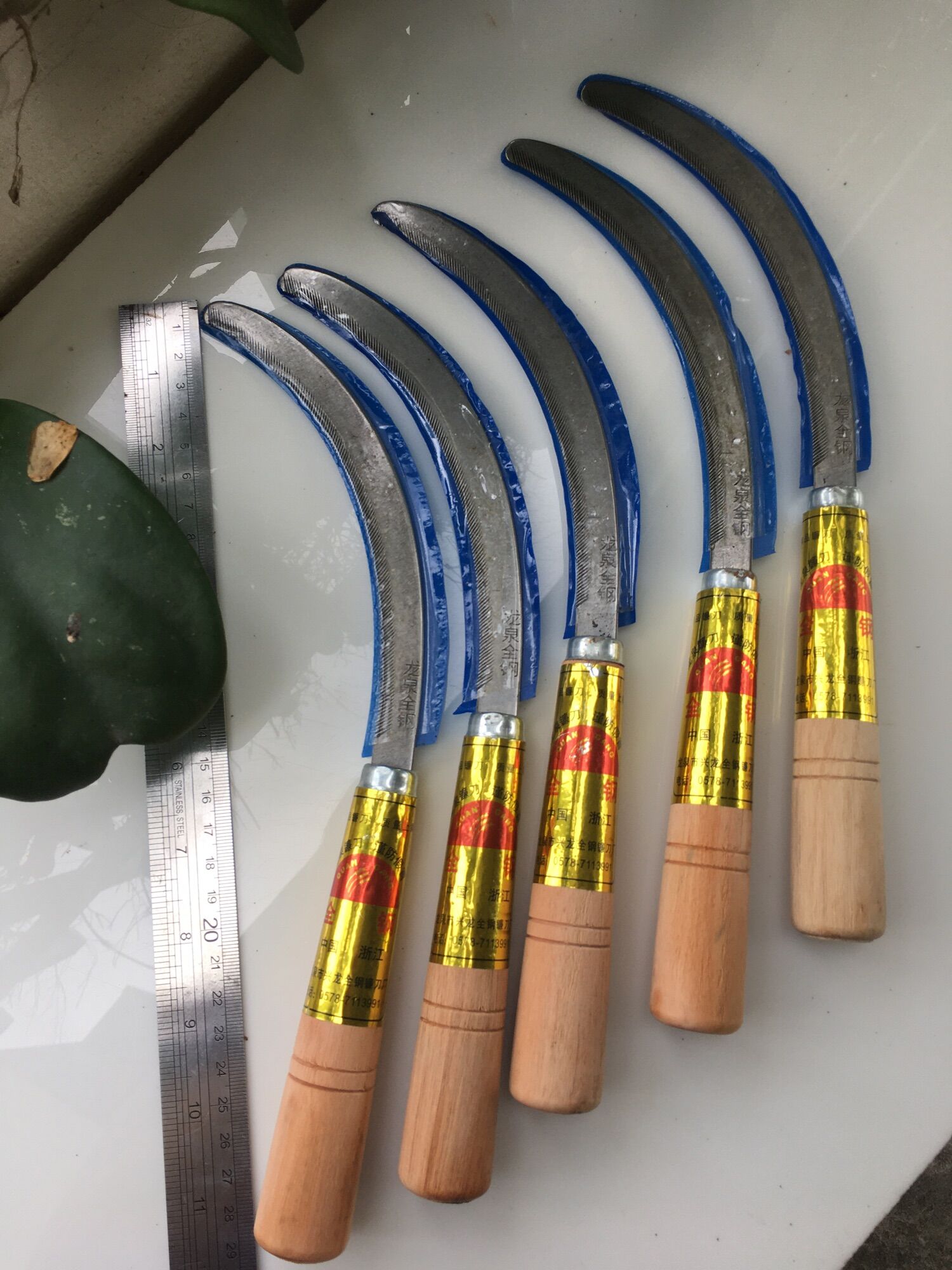 SET 5 LIỀM CÁN GỖ SIÊU BÉN CẮT DỪA, CỎ VOI...
