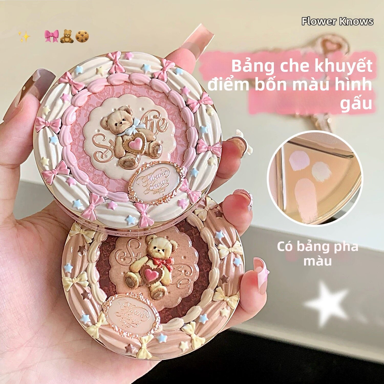 Phấn Phủ và Che Khuyết Điểm cho Vùng Mắt Thâm Nám Làm Sáng Da