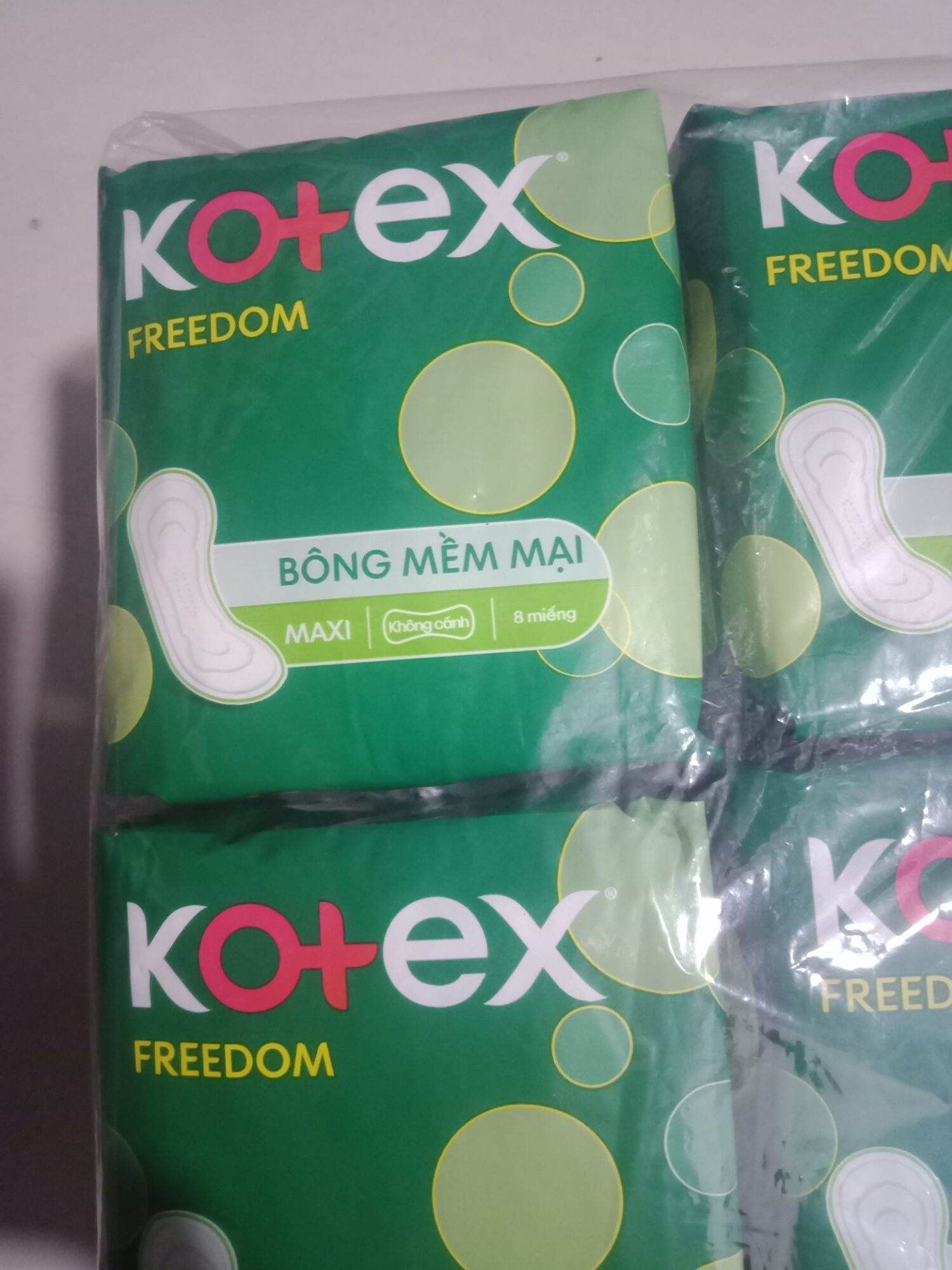 ComBo 8 gói bvs kotex Freedom không cánh
