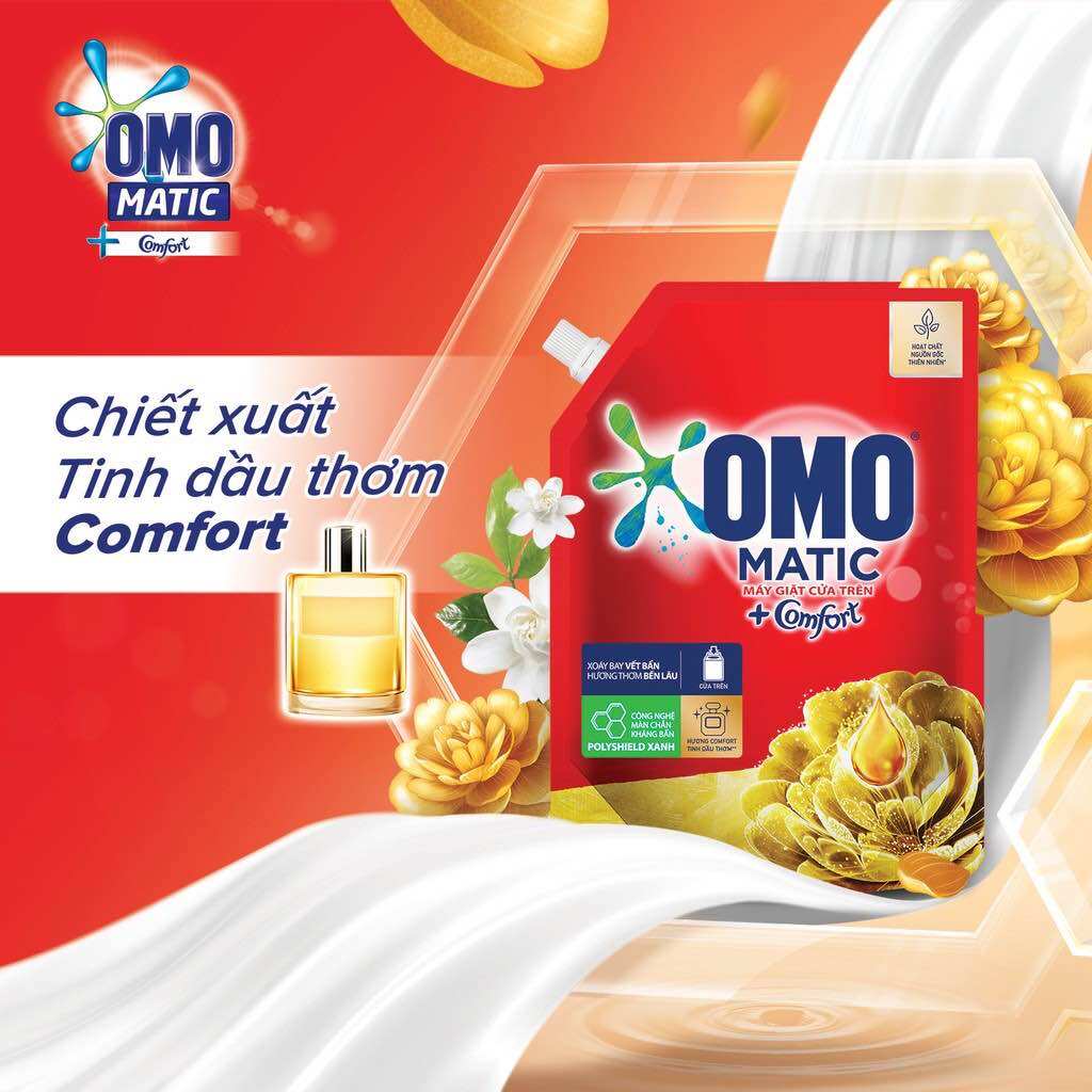 Nước giặt OMO Matic Túi 2kg/ 18kg ( Mẫu Mới)