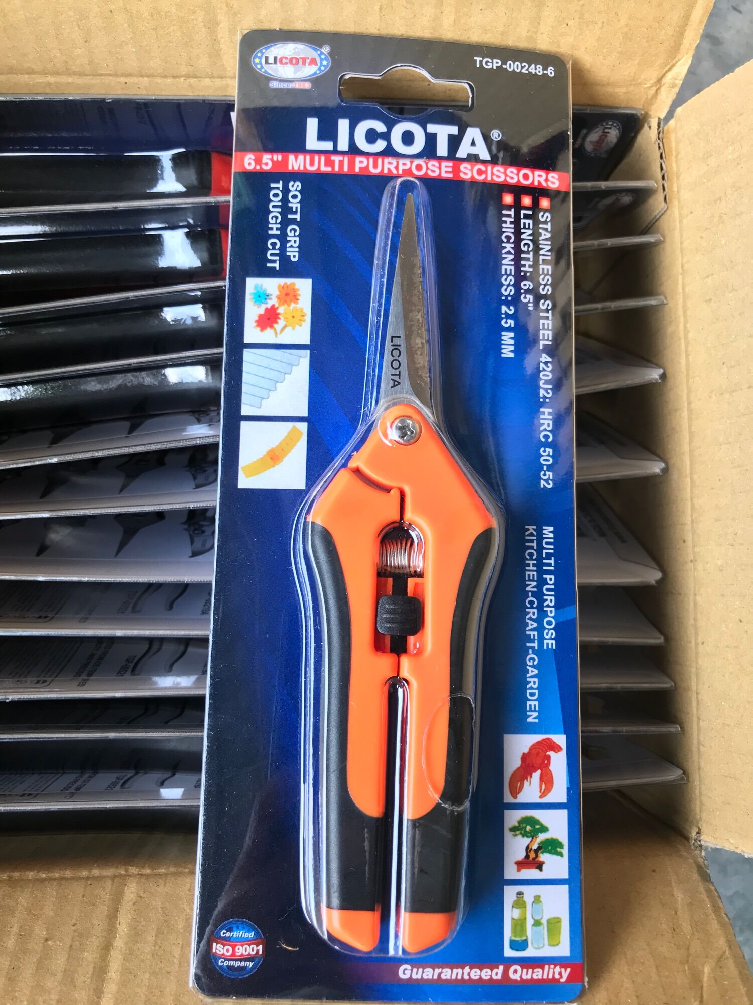 Kéo cắt cành 6.5" mỏ nhọn, cán nhựa - licota - tgp-00248 kéo cắt cành 8" mỏ nhọn, cán nhựa - licota