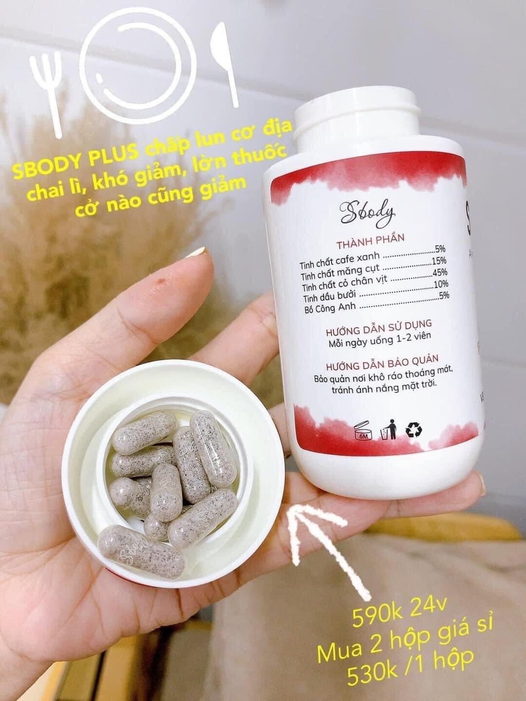 GIẢM CÂN SBODY PLUS+ (1 HỘP 24 VIÊN)