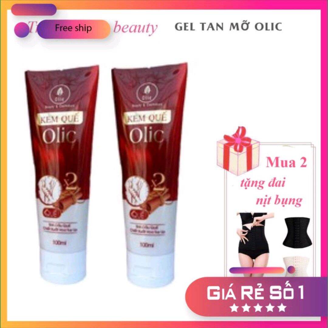 Combo 2 gel tan mỡ quế olic - giảm mỡ bụng hiệu quả