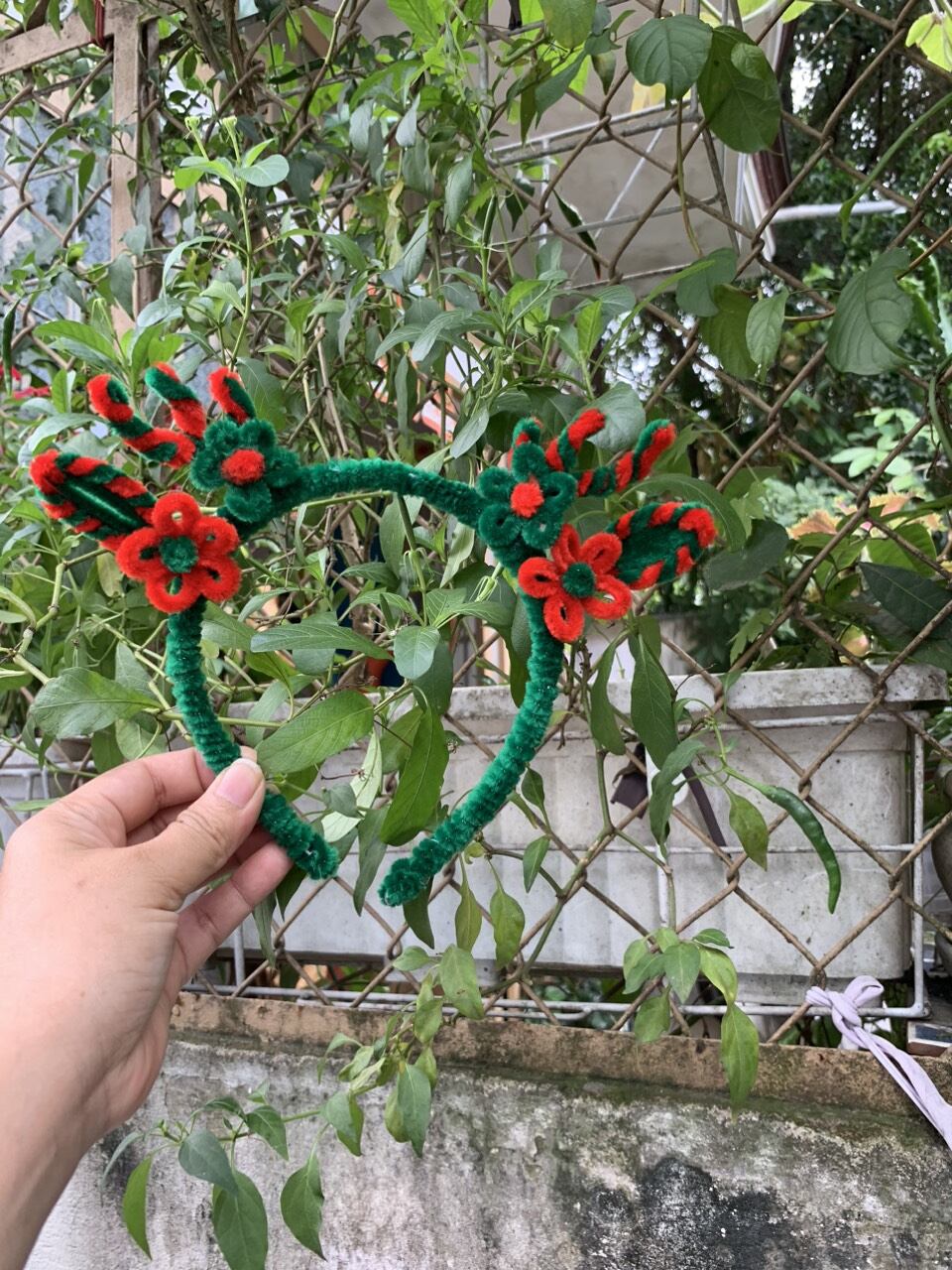 Bờm tóc Noel, cài tóc cho bé