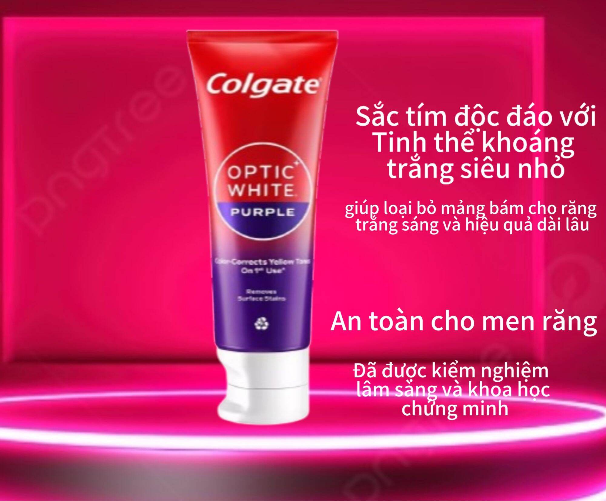 Colgate Optic White Purple Toothpaste 100g, Purple Teeth Whitening Technology #   Solarvn
