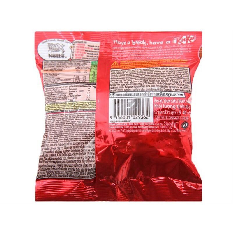 (Combo 4 bịch) Kitkat Socola Viên 40g