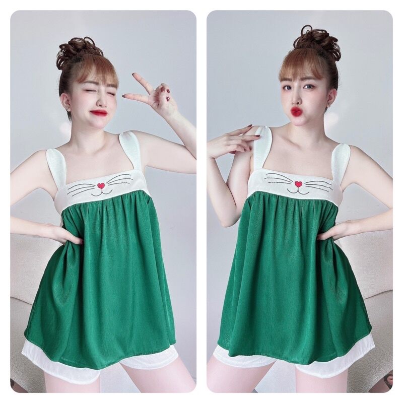 Women's Cute 2-Piece Pajamas for Home Wear, High-Quality Pajamas Made of Soft and Cool Silk