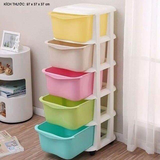 Tủ nhựa đa sắc 5 tầng việt nhật