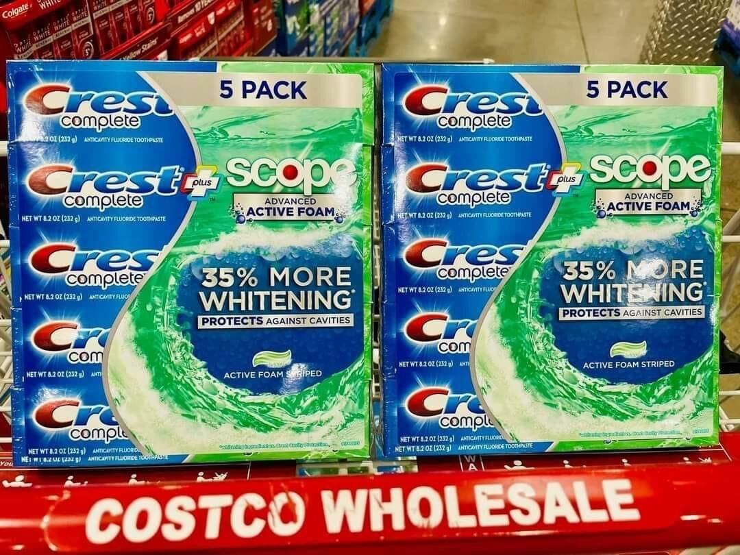 Set Kem Đánh Răng Crest Scope 232g/ tuýp (5 tuýp)