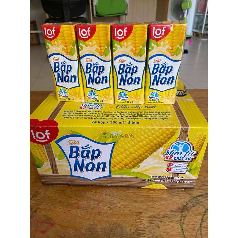 Sữa Bắp Non, thêm chất xơ, bao bì mới Quét mã QR săn quà siêu xịn