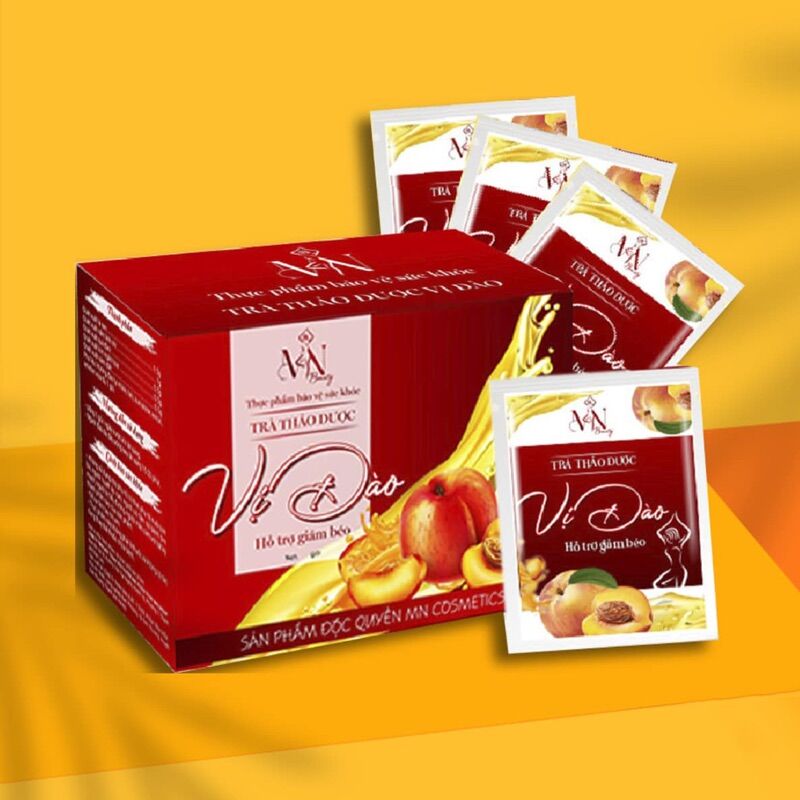 Trà giảm cân vị đào MN Group chính hãng