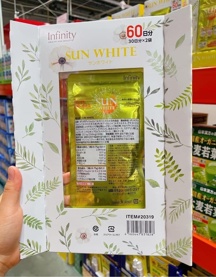 VIÊN UỐNG CHỐNG NẮNG SUN WHITE - NHẬT BẢN
