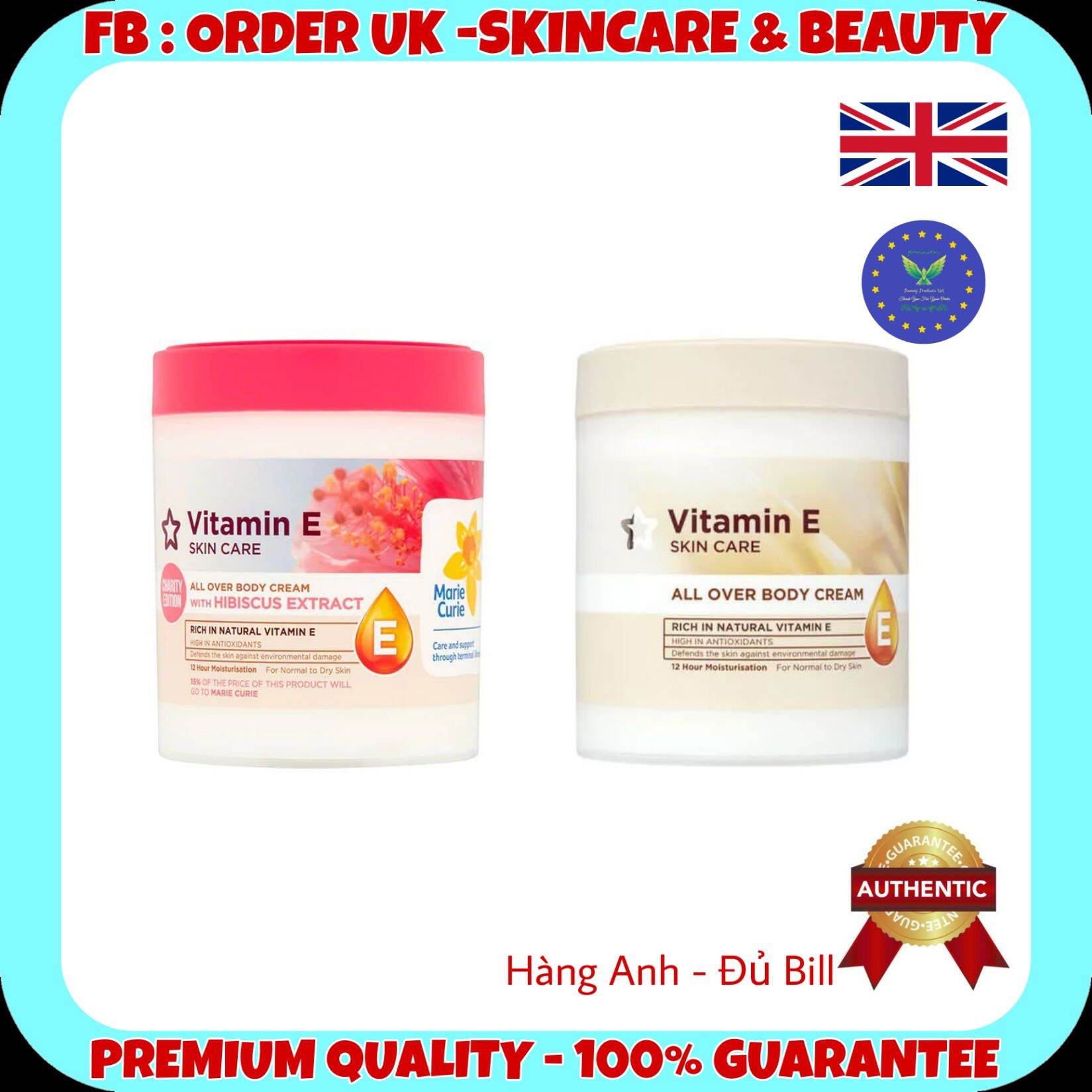 VITAMIN E dưỡng thể dành cho body