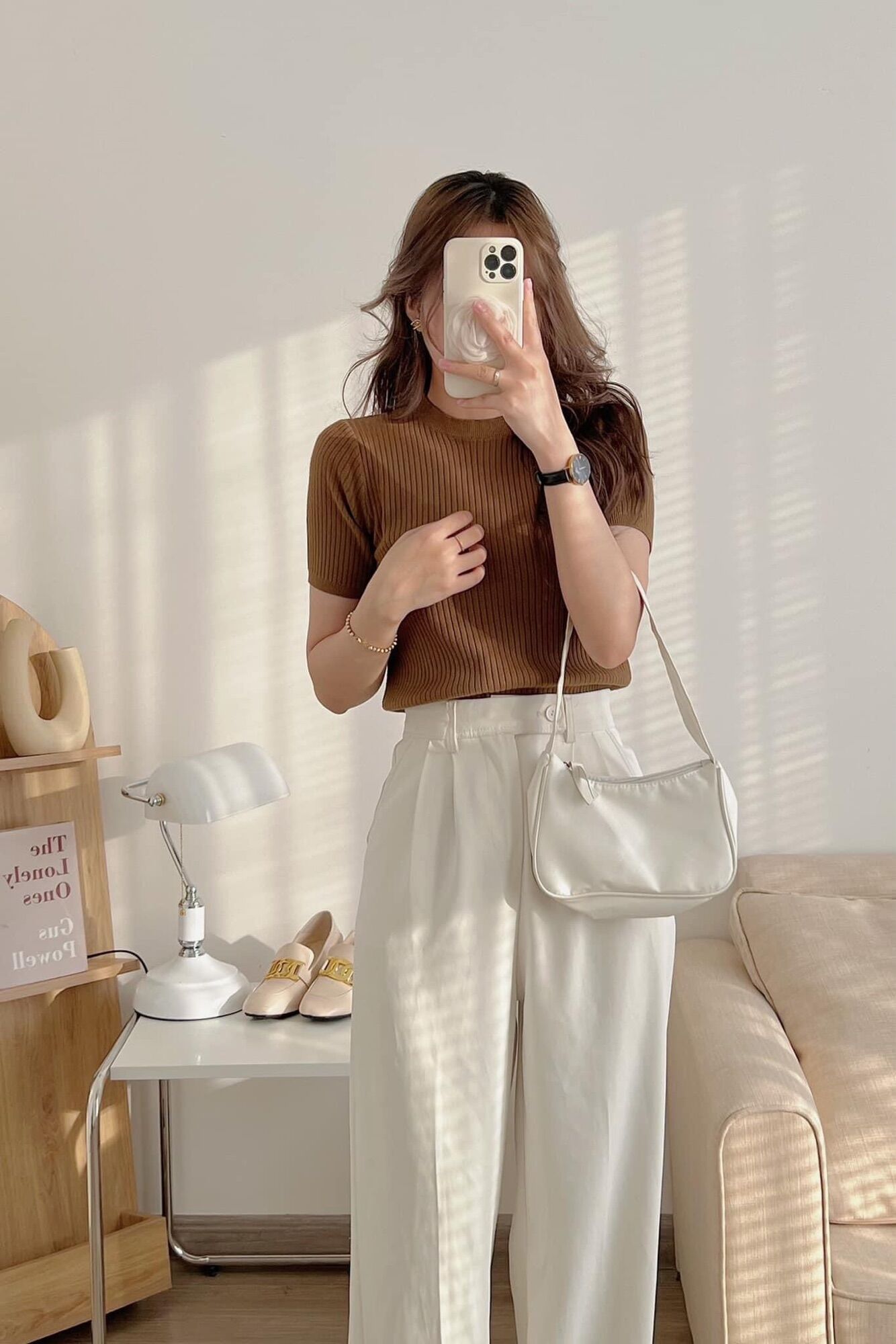 Áo Mongtoghi Len Gân Basic Hàn Quốc (ảnh thật)