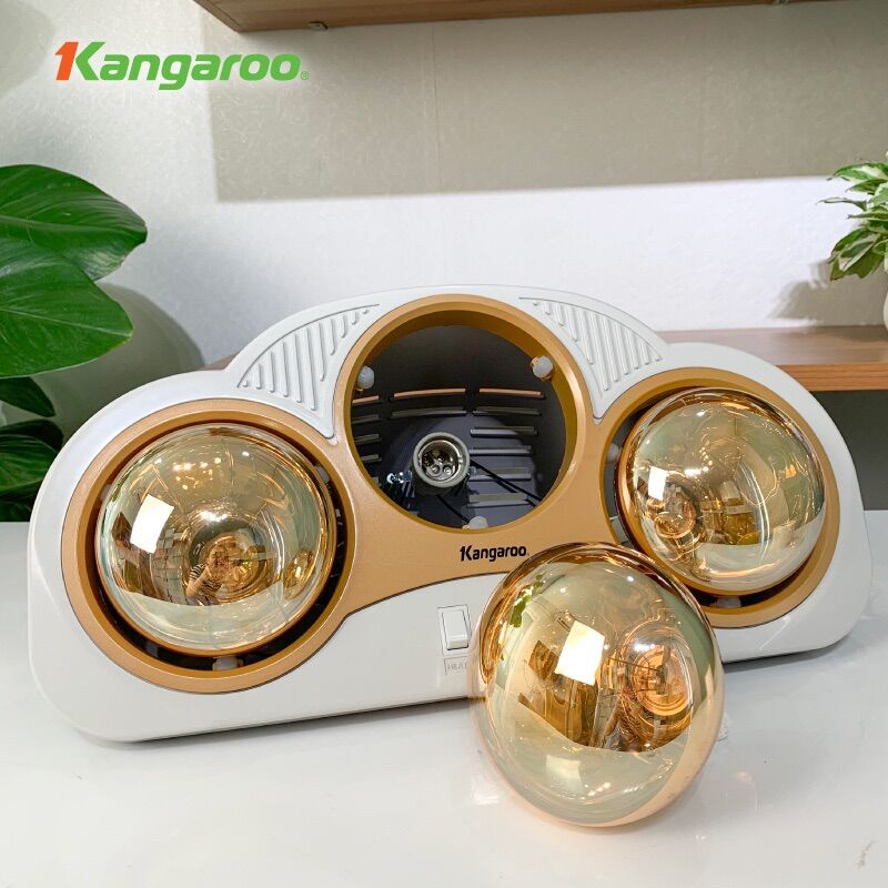 Đèn sưởi nhà tắm 3 bóng Kangaroo KG3BH03