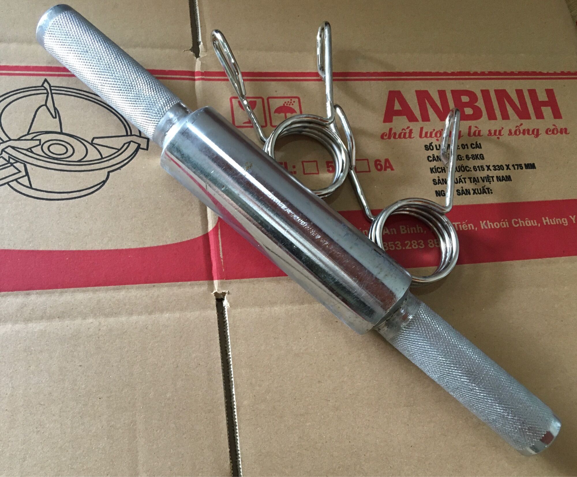 Đòn Tạ Giữa Tập Tay 40cm Phi 50