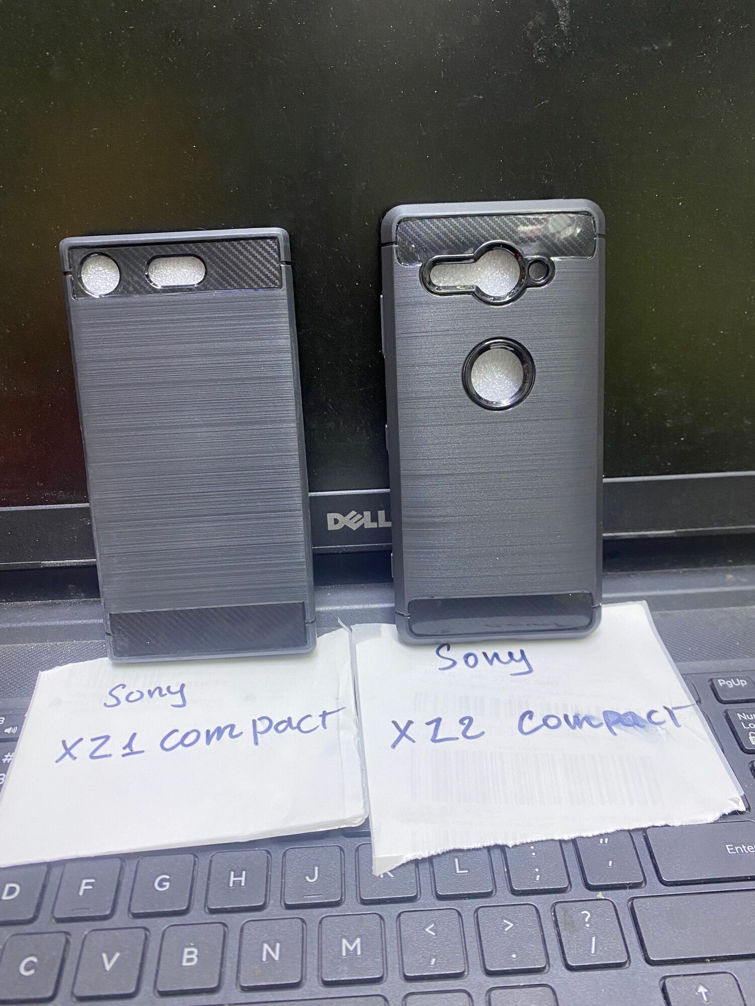 Ốp lưng Sony xperia XZ1 Compact , XZ2 Compact đen xịn vân nhôm thời trang
