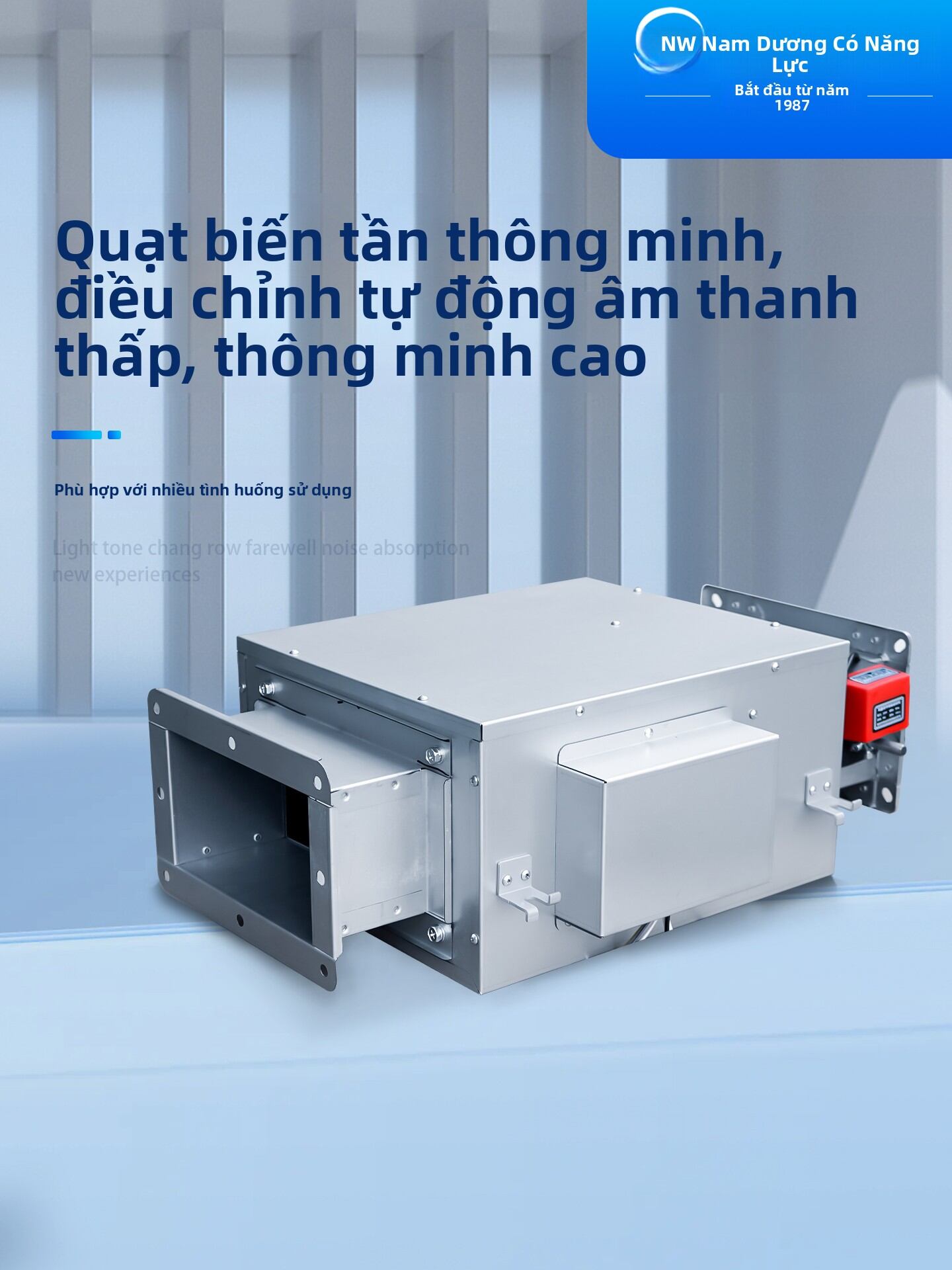NYW | Smart Variable Frequency Adaptive Auto Wind Speed Control Low Noise Exhaust Fan EC Brushless DC Motor Giá 7,402,000 Đồng*Miễn phí vận chuyển