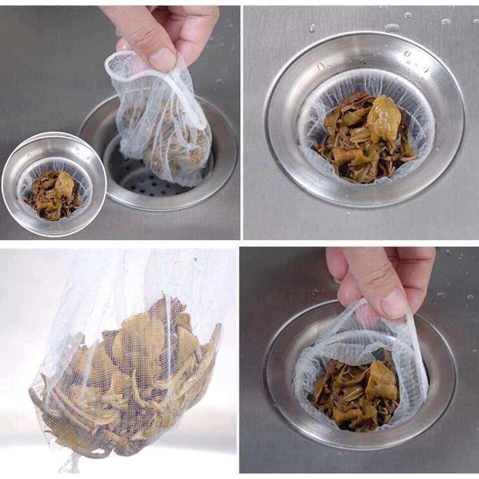 túi lưới lọc rác bồn rữa chén (1 túi 100c)
