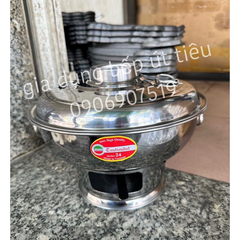 Lẩu cù lao inox 24cm