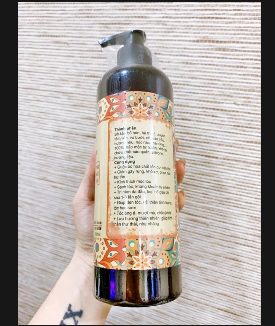 Dầu Gội Bồ Kết Thảo Dược 800ml ( Thảo Mộc Xưa )