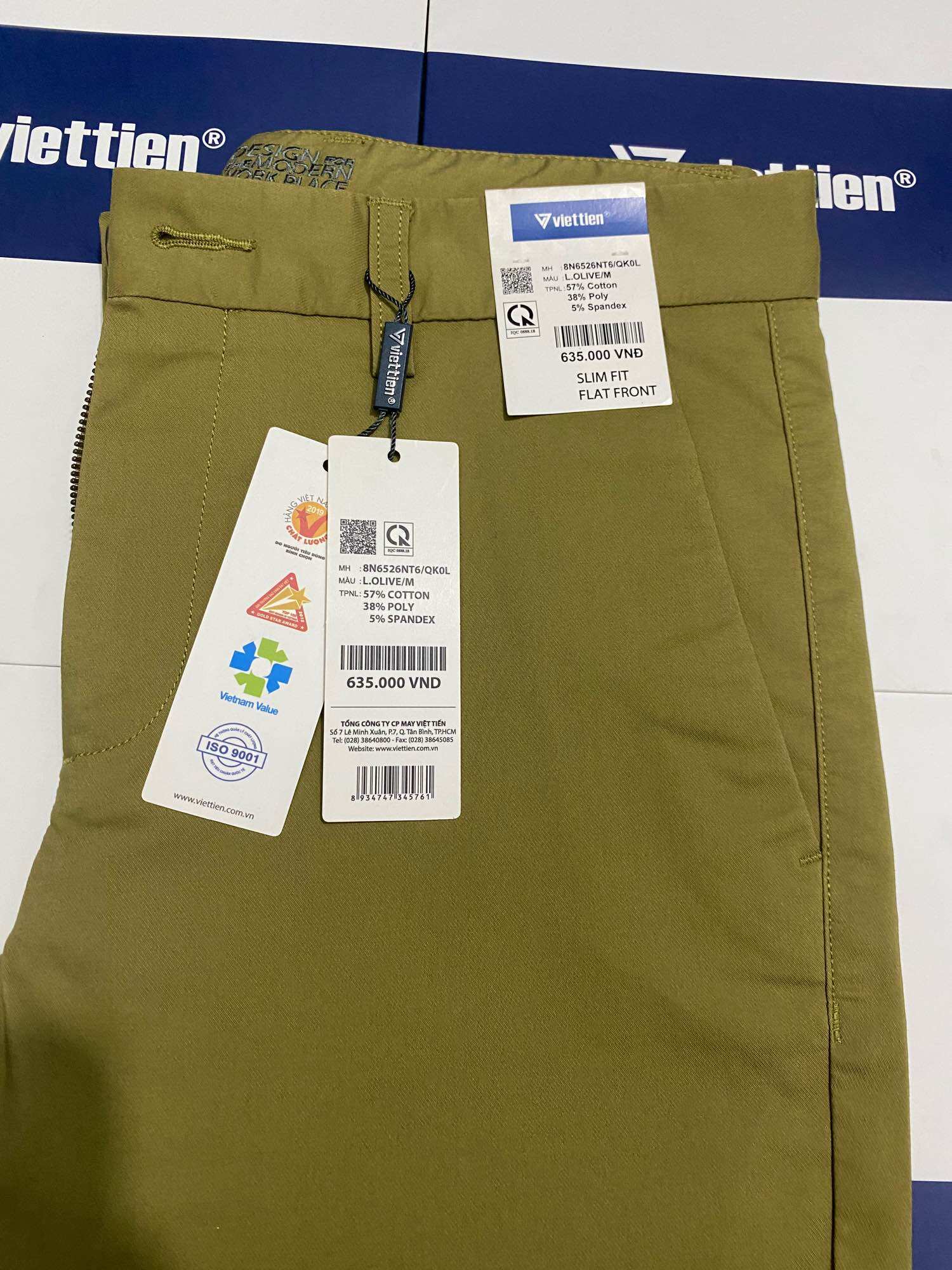 Quần kaki 8N6526 ( SLIM FIT )