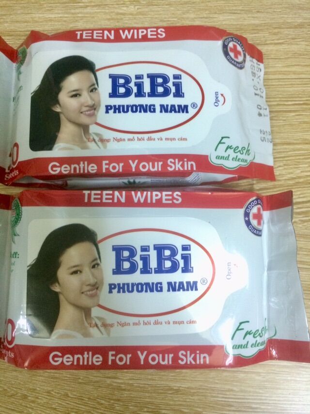 Combo 4 khăn giấy ướt BiBi ngăn mụn cám(40 tờ)