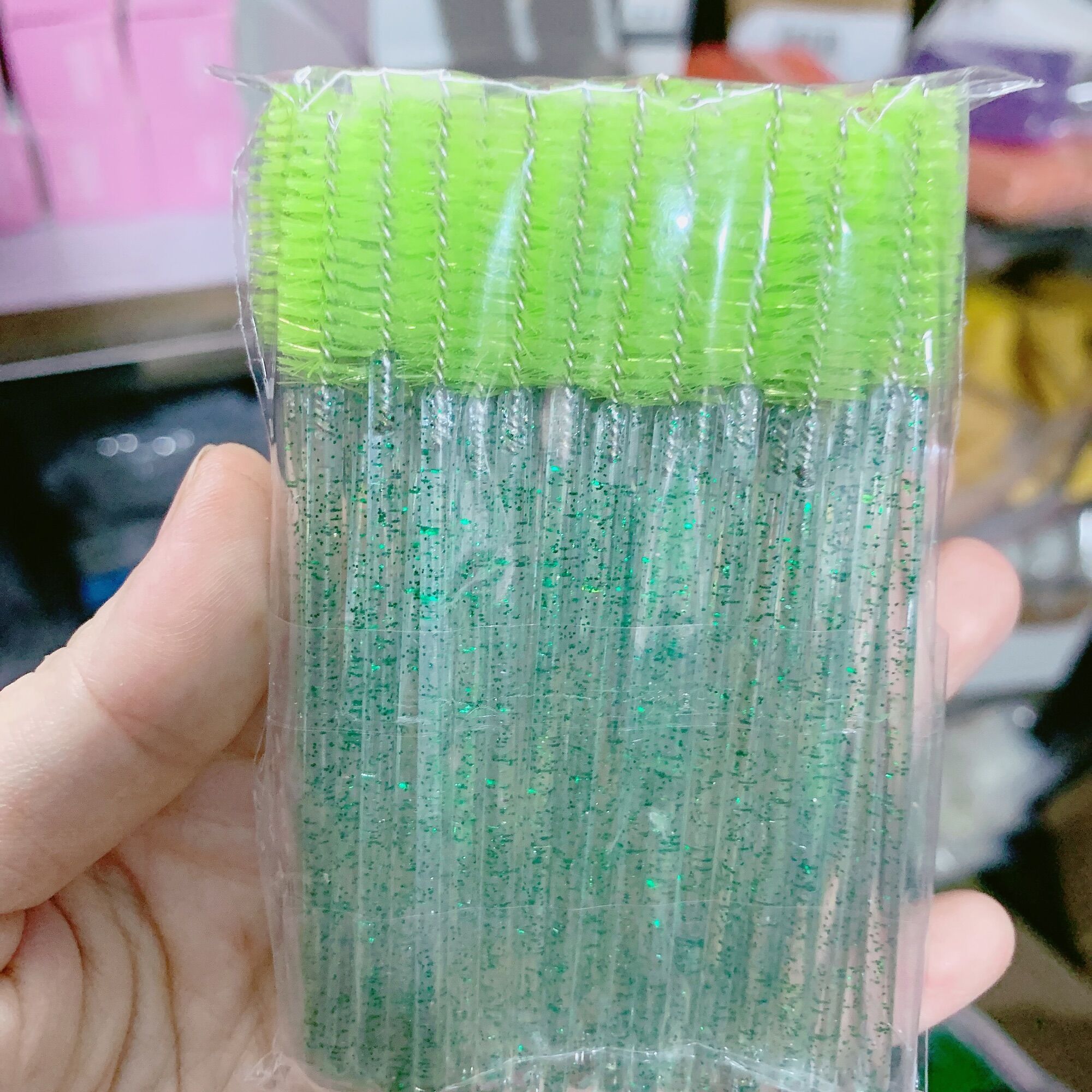 Chổi chải mi kim tuyến set 50 chiếc