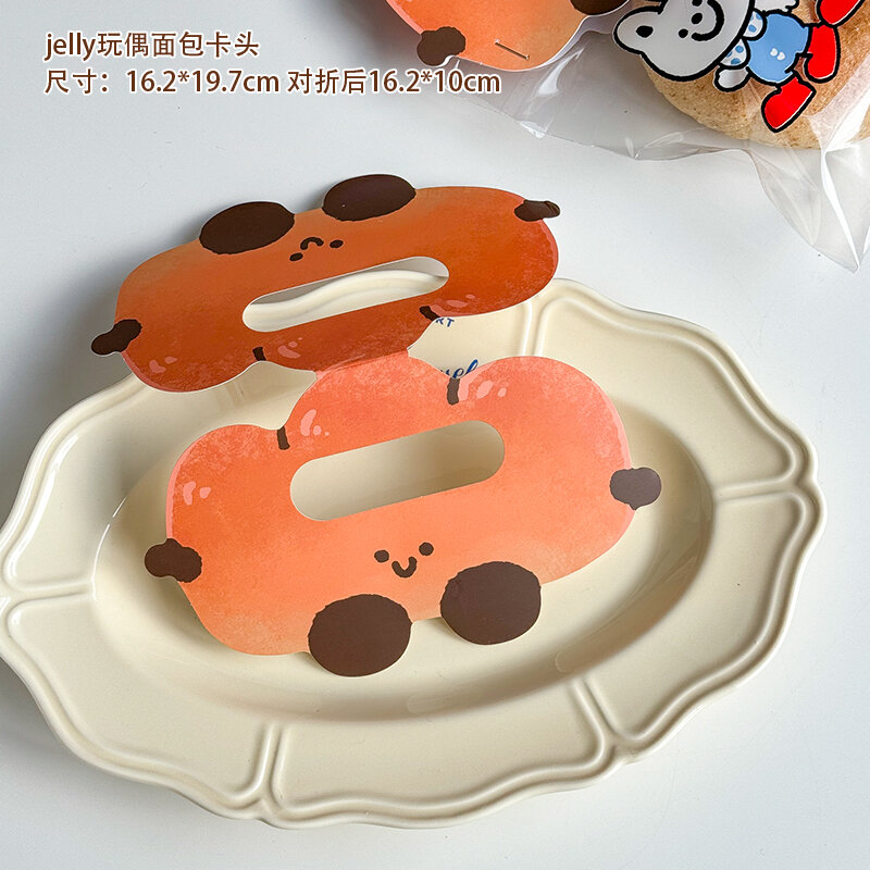 Creative Toast Bread Head Bagel Cookie Baking Decoration Accessories Biscuit Pastry Snowflake Snack 