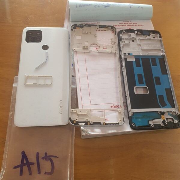 Vỏ oppo A15 A15s có khay sim kính camera(ảnh thật)