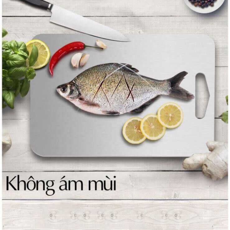 Thớt Inox 304 kháng khuẩn chống ẩm mốc size lớn(Giá Sỉ)
