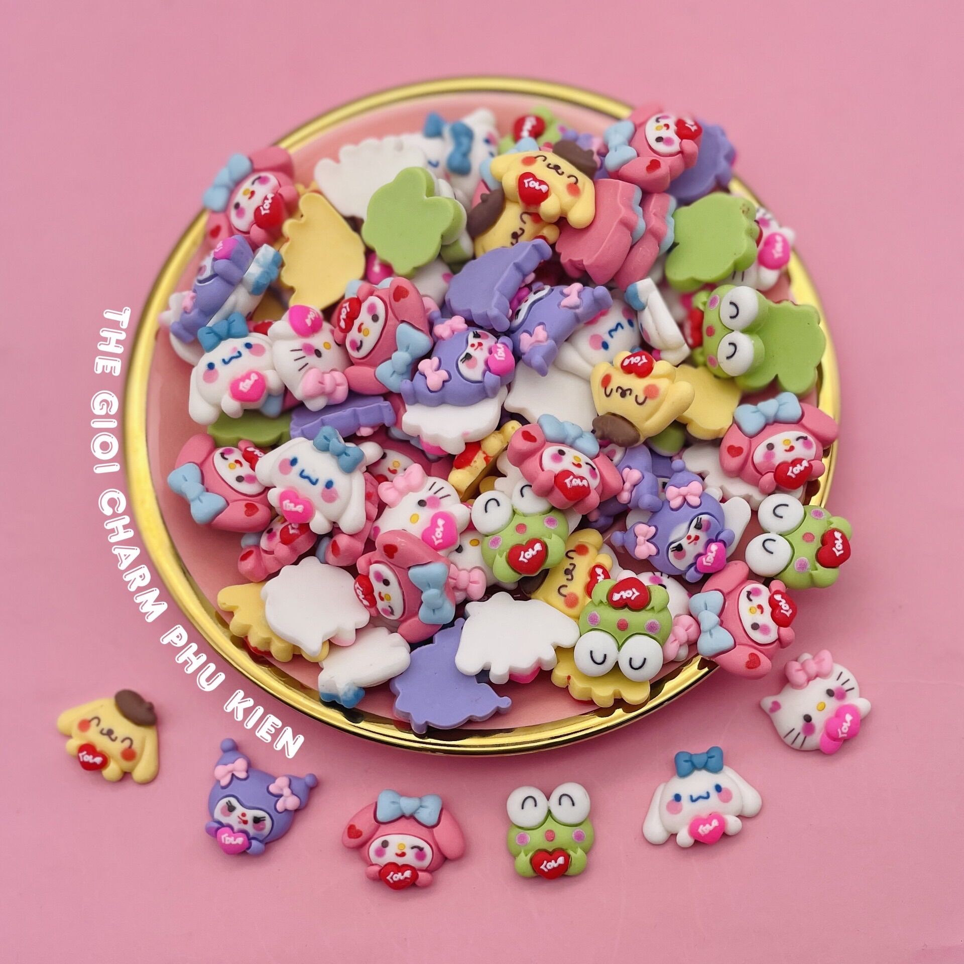 Set 100 charm THEO MẪU đẹp xinh