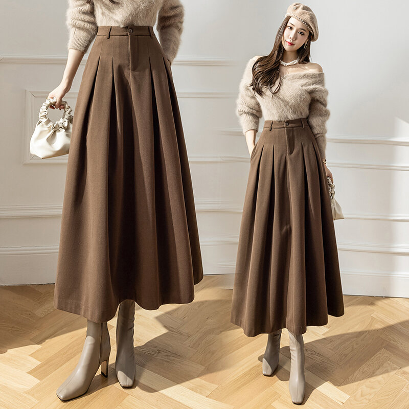 8 Mẫu chân váy dạ mùa đông xinh xắn cho giao mùa ấm áp